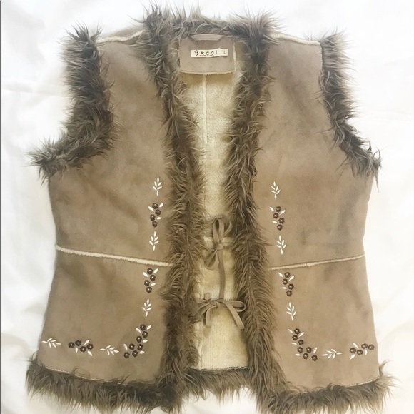 Bacci Jackets & Blazers - *Bacci Designed in Italy faux Sued & Fur Vest. Size Large